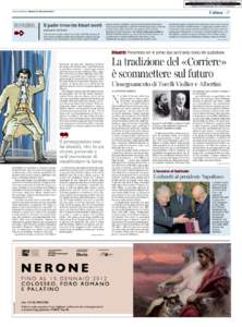 Codice cliente: Corriere della Sera Giovedì 24 Novembre 2011 IN PAGINA