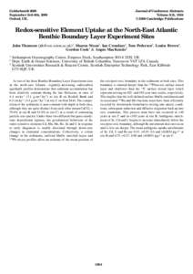 Goldschmidt 2000 September 3rd–8th, 2000 Oxford, UK. Journal of Conference Abstracts Volume 5(2), 1004