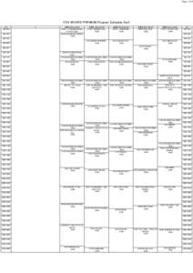 Page 1 of 5  FOX MOVIES PREMIUM Program Schedule April (ET[removed]