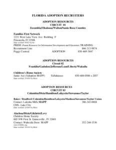 Family law / Adoption / Miami-Dade County /  Florida