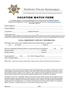 Microsoft Word - Vacation Watch Form.doc