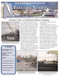 Volume XI, Issue 5 May, 2011 Electric Cities of Alabama Partner Together  Power lines destroyed in the City of Athens