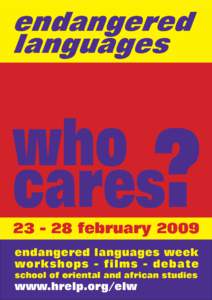 endangered languages who cares