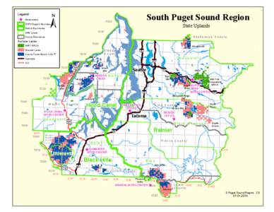 South Puget Sound Region  Legend Workcenters  T28N