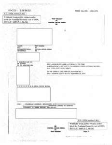 Columbia Violence: Background [classified portion] Measures Geared to Curbing Violence in Uraba Region, August 31, 1995