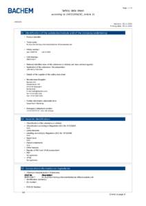 Page: Safety data sheet according toEC, ArticleRevision: 