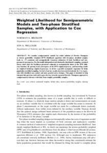 doi: j00523.x © Board of the Foundation of the Scandinavian Journal of StatisticsPublished by Blackwell Publishing Ltd, 9600 Garsington Road, Oxford OX4 2DQ, UK and 350 Main Street, Malden