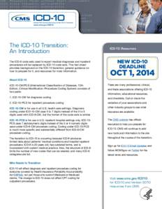 The ICD-10 Transition: An Introduction