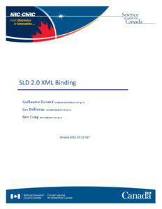 National Research Council of Canada  SLD 2.0 XML Binding