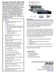 Broadcasting / Television technology / ATSC / High-definition television / ATSC-M/H / 8VSB / ATSC standards / Simple Network Management Protocol / Digital television / Electronic engineering / Broadcast engineering