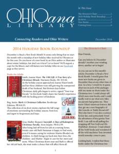 Ohioana Library: Ohioana Newsletter for December 2014