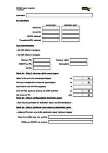 DNSSEC signer migration worksheet Zone name:  Key identifiers