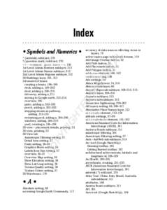 Index accuracy of data sources effecting views in layers, 79 active topics page in Keyhole forums, 119 Add Image Overlay button, 52 Add Path button, 51