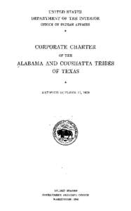 Alabama people / Coushatta / Tribal sovereignty in the United States / Native American history / Aboriginal title in the United States / Muscogee / Alabama-Quassarte Tribal Town / Oklahoma organic act / History of North America / Oklahoma / Indigenous peoples of the Americas