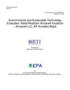 RTI International/EPA April 2011 EPA Contract EP-C[removed]TO56 NRMRL-RTP-460