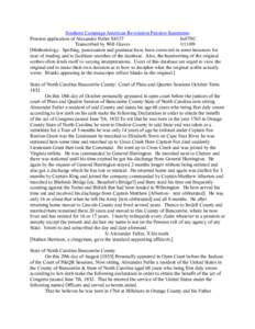Southern Campaign American Revolution Pension Statements Pension application of Alexander Fuller S8537 fn47NC Transcribed by Will Graves[removed]Methodology: Spelling, punctuation and grammar have been corrected in some