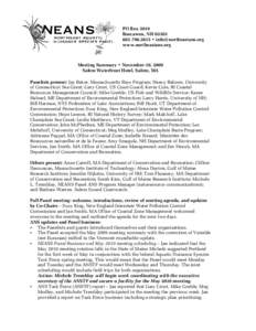Invasive plant species / Biology / Ascidiacea / Didemnum / Myriophyllum spicatum / Lake Champlain Basin Program / Zebra mussel / Asian carp / National Invasive Species Act / Environment / Invasive species / Haloragaceae