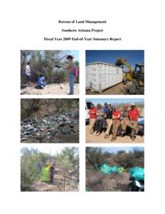 Conservation in the United States / Bureau of Land Management / United States Department of the Interior / Wildland fire suppression / Student Conservation Association / Buenos Aires National Wildlife Refuge / United States Border Patrol / Waste Management /  Inc / Eagletail Mountains Wilderness / Environment of the United States / Geography of Arizona / Arizona