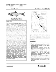 Pacific Region  Stock Status Report[removed]Pacific Sardine Background
