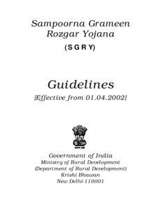 Sampoorna Grameen Rozgar Yojana (S G R Y)