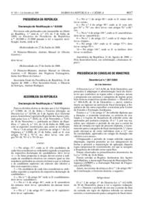 N.o 203 — 2 de Setembro deDIÁRIO DA REPÚBLICA — I SÉRIE-A PRESIDÊNCIA DA REPÚBLICA Declaração de Rectificação n.o