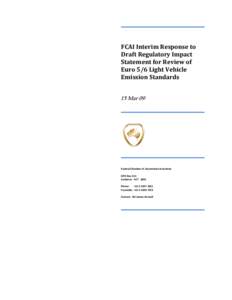 Microsoft Word - FCAI Interim Response to RIS on Euro[removed]Mar 10.doc