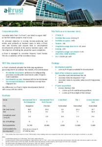 3Q FY13/14 Factsheet  Corporate profile Key facts (as at 31 December 2013)