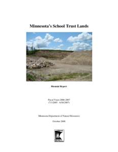 School trust lands report for FY06-07