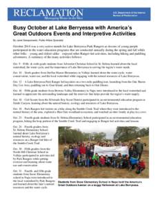 Busy October 2014 at Lake Berryessa
