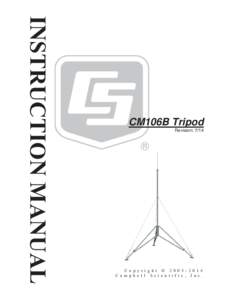 CM106B Tripod Instruction Manual