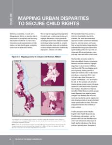 FOCUS ON  Mapping urban disparities to secure child rights  Gathering accessible, accurate and