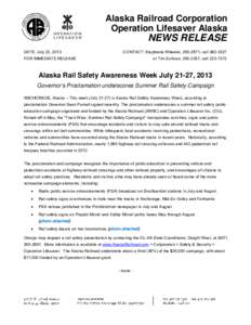 Microsoft Word - 07_22_2013 Alaska Rail Safety Awareness Week.doc