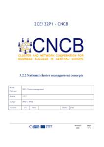2CE132P1 - CNCB[removed]National cluster management concepts Work Package
