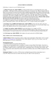 CEOAS VEHICLE GUIDLINES    CEOAS has 4 vehicles for use by CEOAS personnel.   