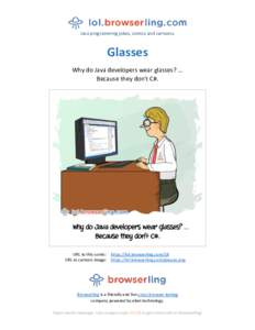 Glasses - Webcomic about web developers, programmers and browsers