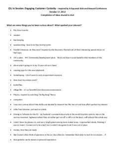 Microsoft Word - CSL In Session - Engaging Customer Curiosoty - Chat