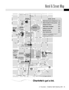Hotel & Street Map  4–7 November •