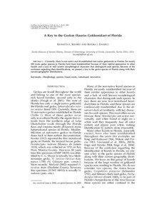 Caribbean Journal of Science, Vol. 41, No. 1, 28-36, 2005 Copyright 2005 College of Arts and Sciences University of Puerto Rico, Mayagu¨ez