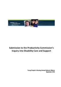 Submission DR1061 - Young People In Nursing Homes National Alliance - Disability Care and Support - Public inquiry