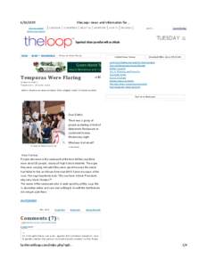 theLoop: news and information for… HOME Skip NEWS
