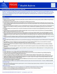 Affordable Health Care for America Act (H.R. 3962): Summary of Coverage Provisions - Issue Brief