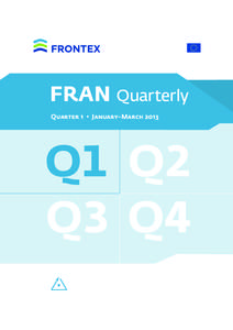 FRAN Quarterly Quarter 1  •  January–March 2013 Q1 Q2 Q3 Q4