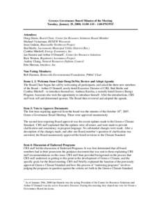 Microsoft Word - Green-e Governance Board Meeting Minutes 1-29 FINALfor web
