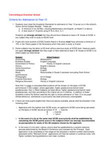 Microsoft Word - CGS Year 13 Admissions Criteria Sept 2013.doc