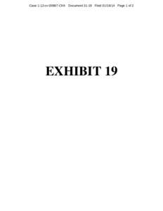 Case 1:12-cv[removed]CKK Document[removed]Filed[removed]Page 1 of 2  EXHIBIT 19 Case 1:12-cv[removed]CKK Document[removed]Filed[removed]Page 2 of 2