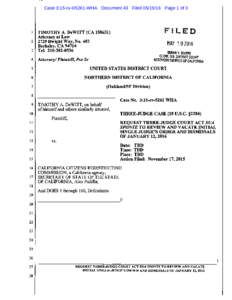 Case 3:15-cvWHA Document 43 FiledPage 1 of 3  Case 3:15-cvWHA Document 43 FiledPage 2 of 3 Case 3:15-cvWHA Document 43 FiledPage 3 of 3