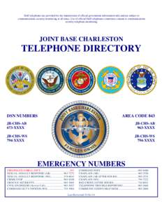 DoD telephones are provided for the transmission of official government information only and are subject to communications security monitoring at all times. Use of official DoD telephones constitutes consent to communica