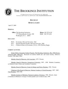 Robert Reischauer / Michael Boskin / Joseph A. Pechman / Gary Burtless / C. Eugene Steuerle / Charles Schultze / George Perry / Politics of the United States / United States / Year of birth missing / William G. Gale / Brookings Institution