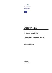 SOCRATES COMPENDIUM 2001 THEMATIC NETWORKS DISSEMINATION