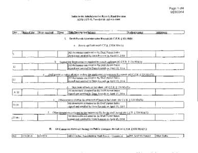 Archer Daniels Midland IL-115-6A-0001 Final AR Index , September 2014